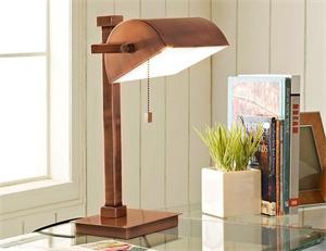 美式書房臺(tái)燈 美式書桌臺(tái)燈 木質(zhì)美式桌臺(tái)燈 STD5811