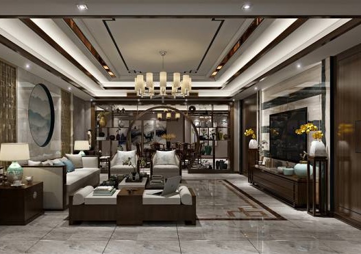 別墅新中式風(fēng)格吊燈客廳燈具廠家一站式設(shè)計(jì)價(jià)格